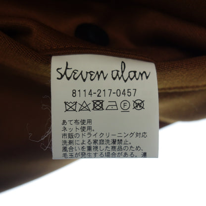 美品◆スティーブンアラン スラックス メンズ ブラウン S STEAVEN ALAN【AFB28】
