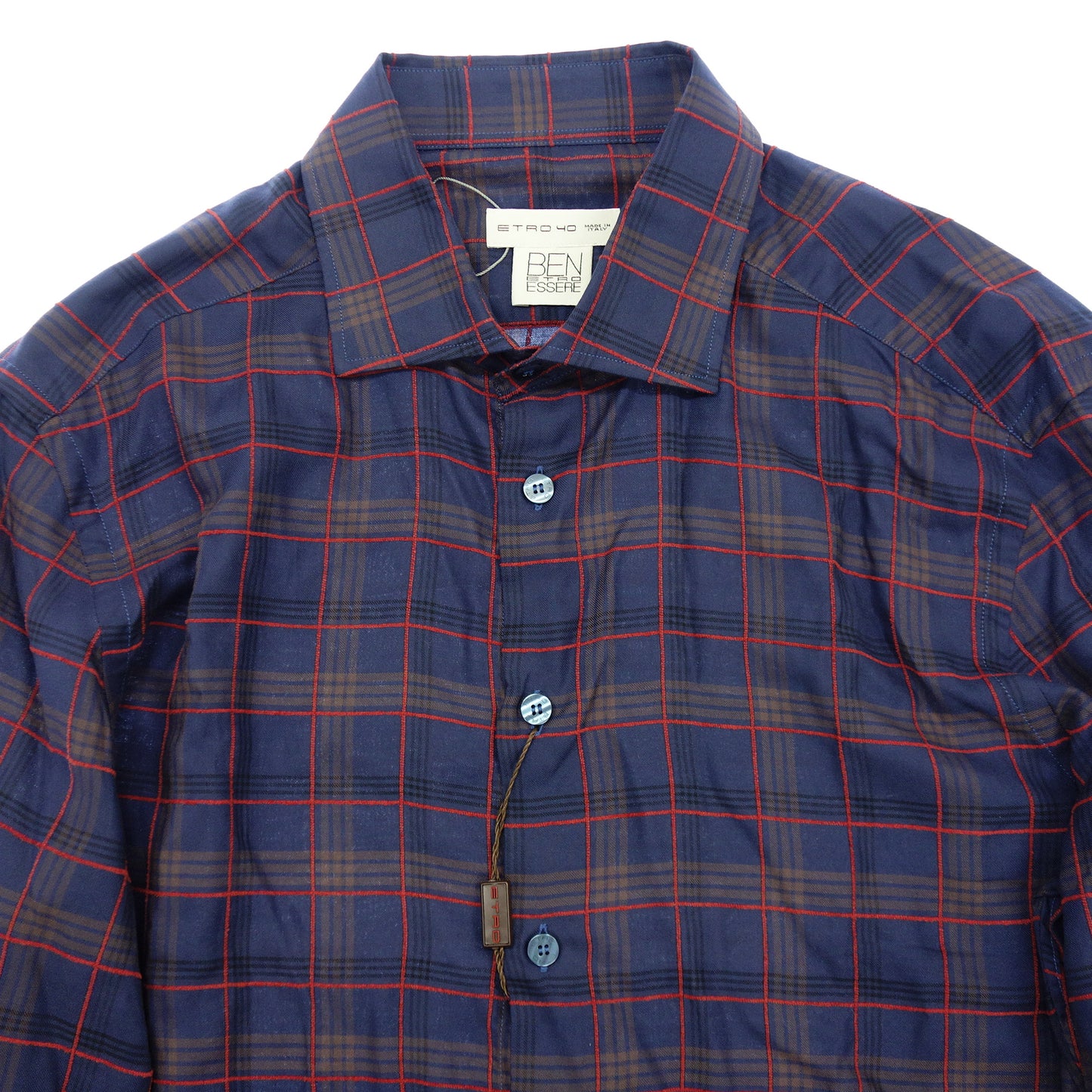 Like new◆ETRO Collection Shirt Etro Japan Tag Men's Size 40 Navy ETRO BEN ETRO ESSERE [AFB10] 