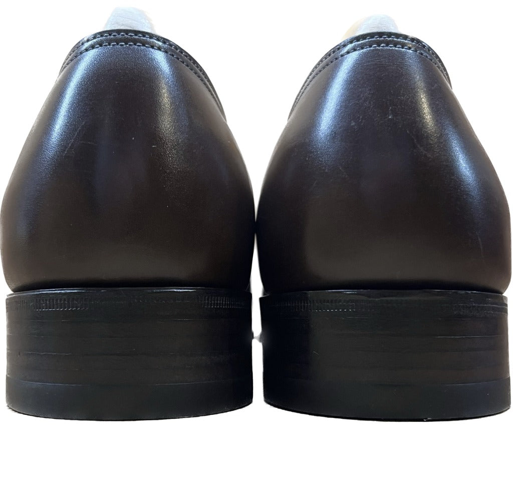 新品同様◆ジョンロブ レザーシューズ ダブルモンク ナセビー 茶 6.5D JOHN LOBB