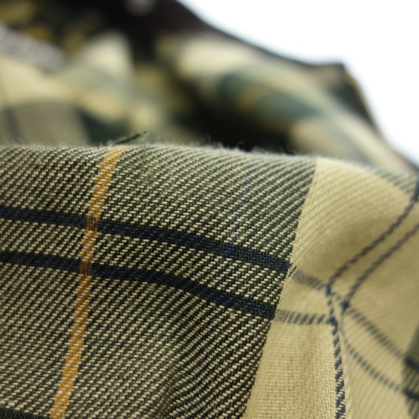 Good Condition ◆ Barbour Oiled Jacket SL Border Sage Khaki Men's Size 38 Men's Khaki Barbour [AFA2] 