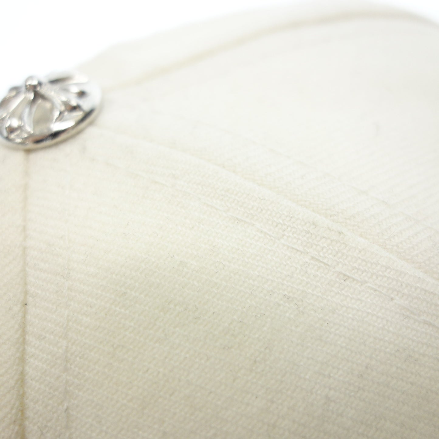 二手 CHROME HEARTS 棒球帽 刺绣徽标 尺寸 59.6cm 白色 2238-304-2715 CHROME HEARTS [AFI20] 