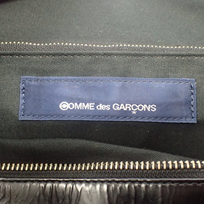 二手 ◆ Comme des Garcons 手提包 方形皮革 黑色 Aoyama KZ-K 214 COMME des GARCONS [AFE8] 
