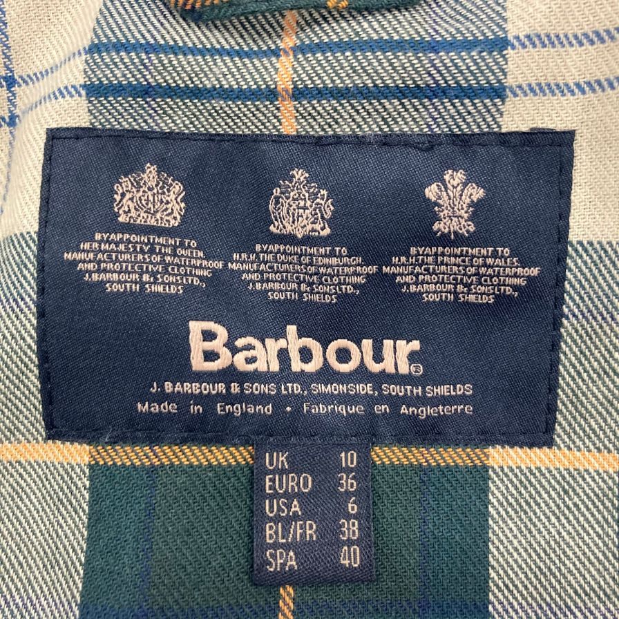 Barbour Oiled Jacket SL Women's Bidale Khaki Size 10 Barbour BEDALE [AFB19] 