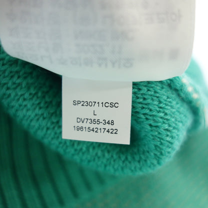 Like new ◆ Nike x Jordan Union collaboration crew neck knit sweater 23SS DV7355-348 Men's Green Size L NIKE x JORDAN UNION SWEATER [AFA22] 