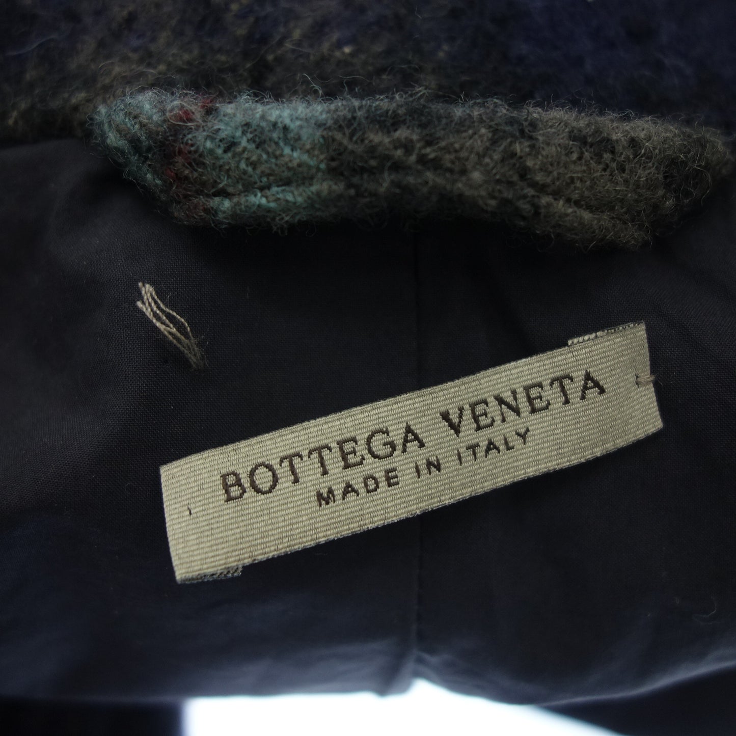 Bottega Veneta 2B 夹克 羊毛 x 尼龙格纹 男士 绿色 48 BOTTEGA VENETA [AFA13] [二手] 