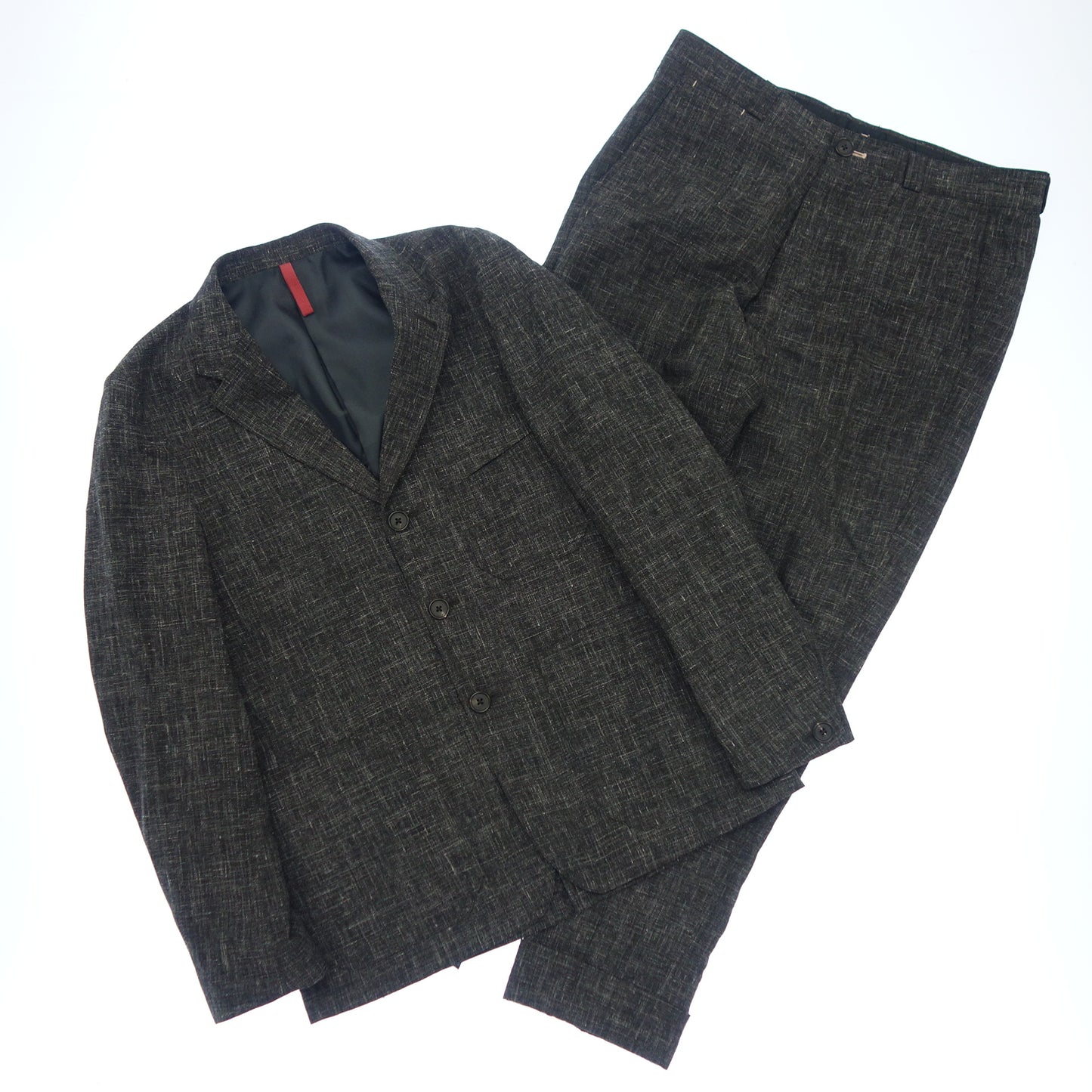 品相良好◆Paul Smith 红耳套装 3B 棉麻男式灰色 M 号 Paul Smith 红耳 [AFB30] 