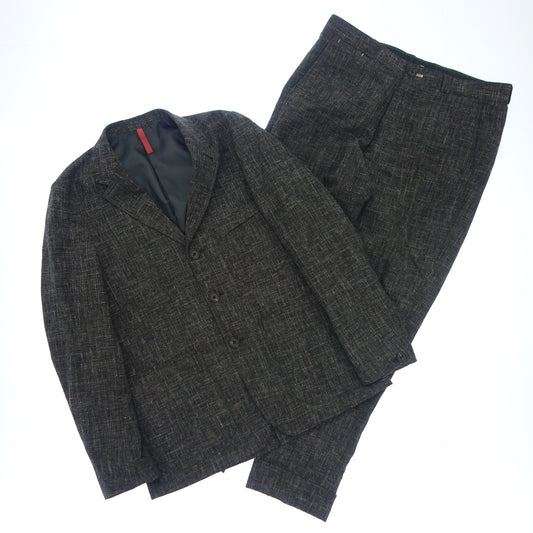 Good Condition◆Paul Smith Red Ear Suit 3B Cotton Linen Men's Gray Size M Paul Smith RED EAR [AFB30] 