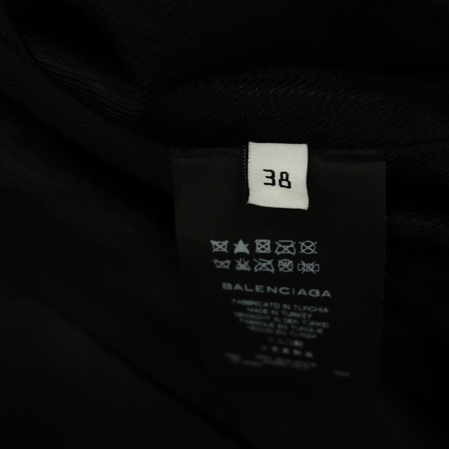 状况非常好 ◆ Balenciaga 拉链皮夹克 342695 女式 38 黑色 BALENCIAGA [AFG1] 