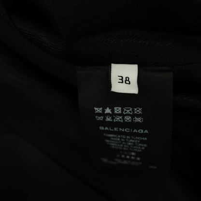Very good condition ◆ Balenciaga Leather Jacket Zip Up 342695 Women's 38 Black BALENCIAGA [AFG1] 
