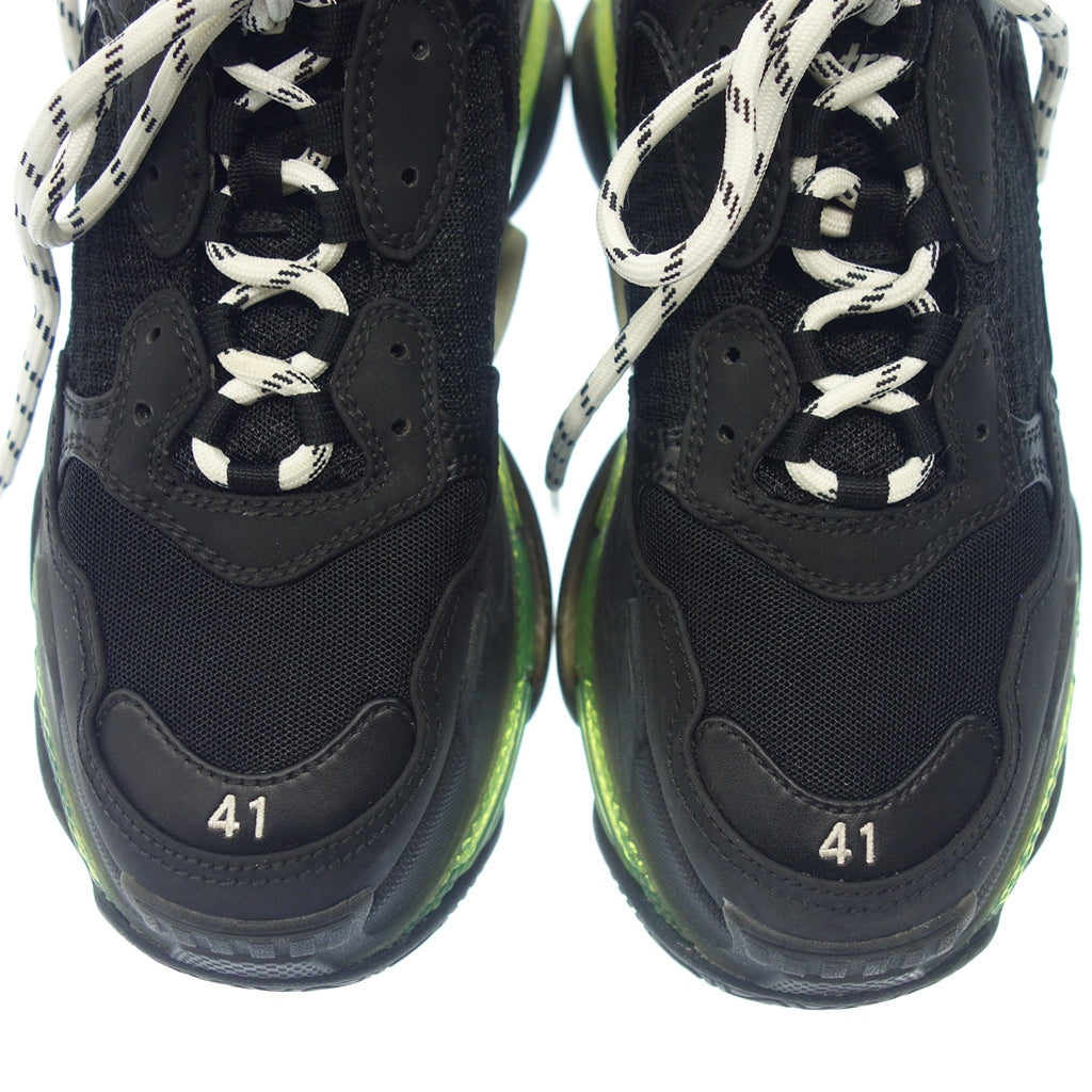 Good condition ◆ Balenciaga sneakers Triple S Men's Black x Green Size 27cm 541624 Balenciaga [AFC26] 