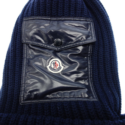 Moncler knit cap BERRETTO TRICOT with pocket navy MONCLER [AFI22] [Used] 