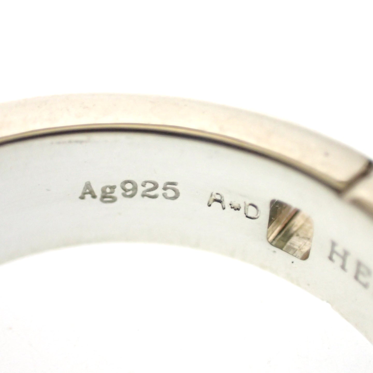 Good Condition◆Hermes Hercules Ring Ag925 Silver Size 49 with Box HERMES [LA] 