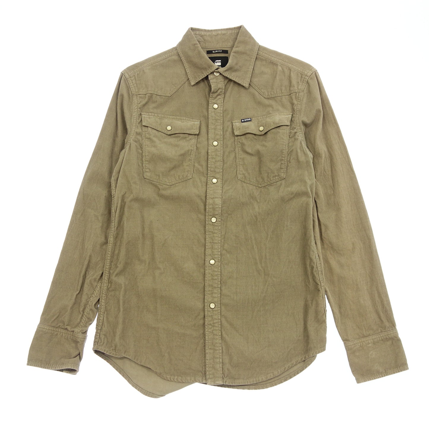 Very good condition◆G-STAR RAW Western Shirt Corduroy Men's Beige Size S G-STAR RAW [AFB40] 