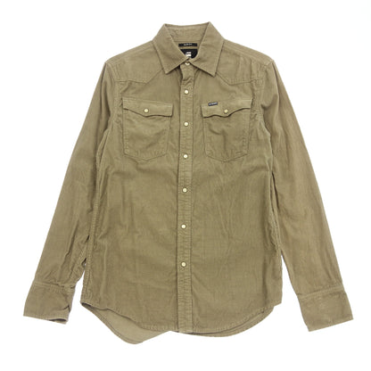 Very good condition◆G-STAR RAW Western Shirt Corduroy Men's Beige Size S G-STAR RAW [AFB40] 