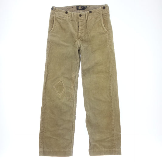 RRL Corduroy Pants with Suspender Buttons Distressed Men's 25 Beige [AFB34] [Used] 