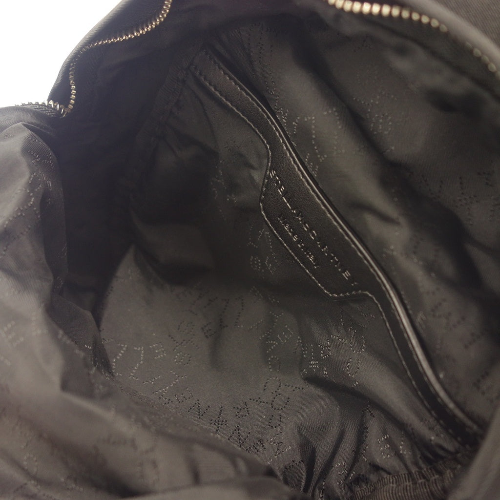 Very good condition ◆ Stella McCartney Mini Backpack Ferrabella Nylon Leather Black STELLA McCARTNEY [AFE12] 