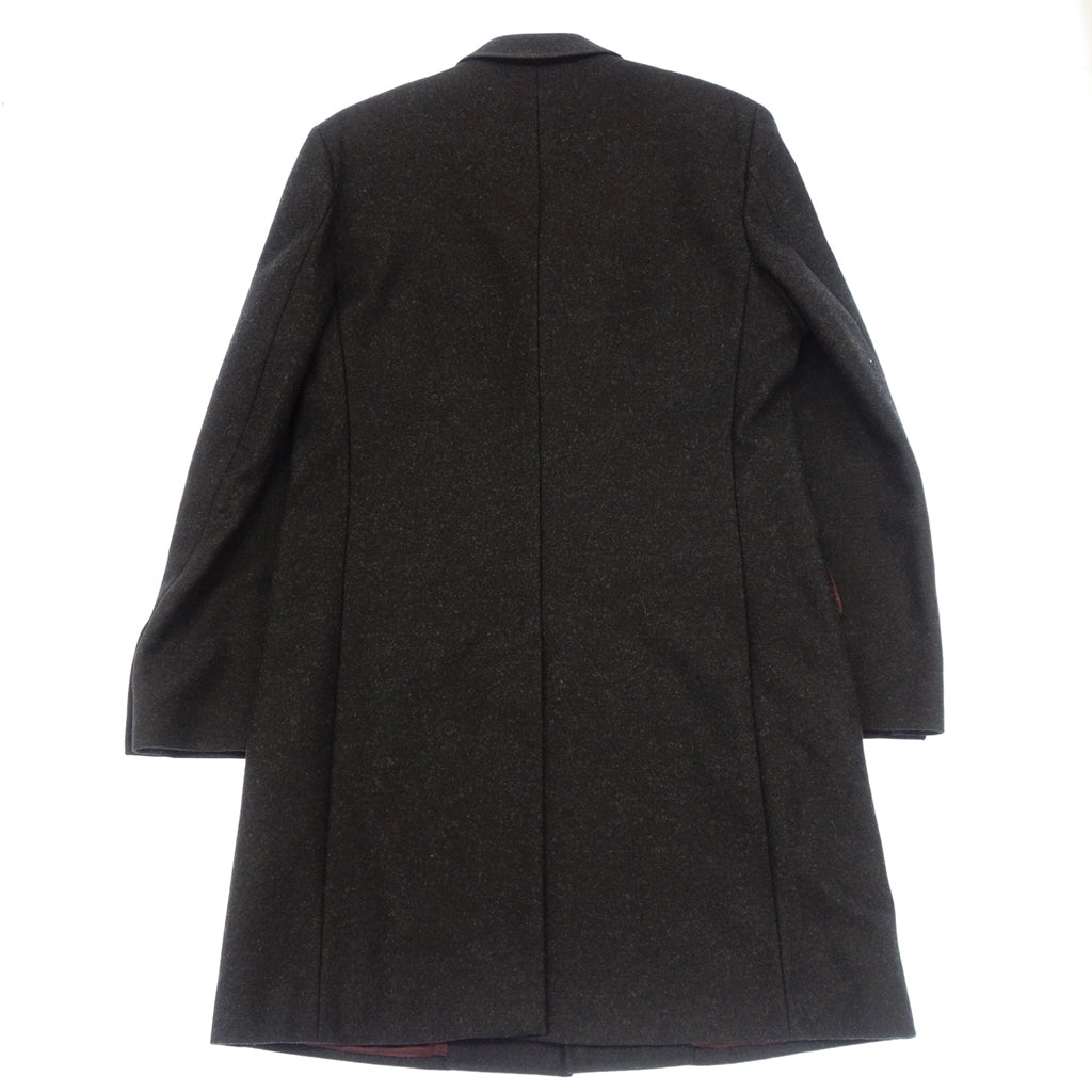 Good condition◆Dolce &amp; Gabbana Chester coat wool &amp; polyamide men's black x red size 48 [AFA3] 