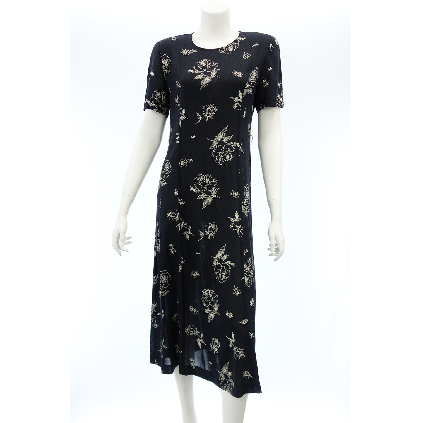 Burberrys Long Dress Floral Pattern 9 Women's Navy Burberrys [AFB35] [Used] 