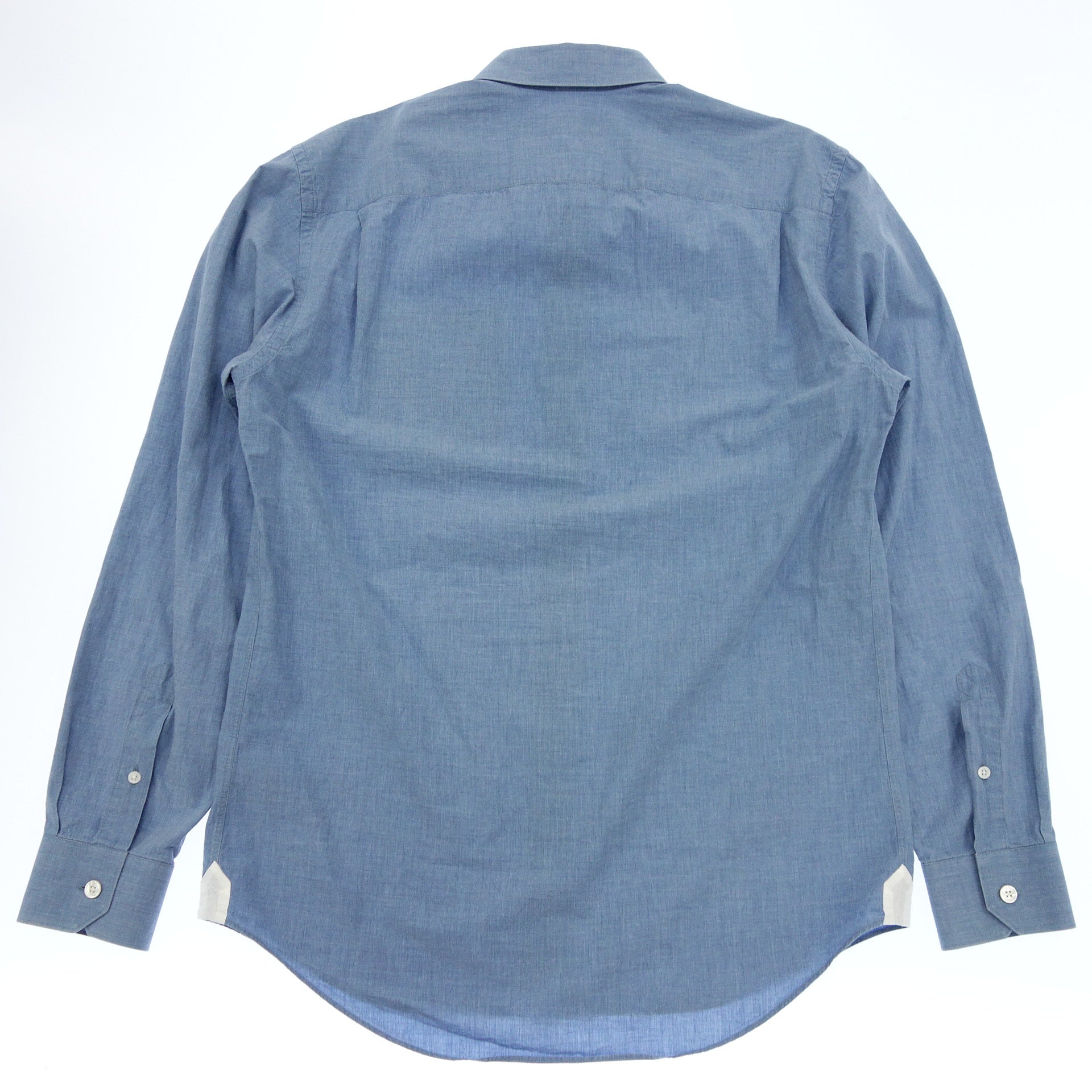ルイヴィトン 長袖シャツ 胸刺繍 17AW RM172M メンズ ブルー M LOUIS VUITTON【AFB33】【中古】