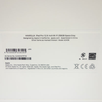 未使用◆未開封 アップル アイパッド プロ 12.9インチ 第6世代 Wi-Fi 256GB スペースグレー MNXR3J/A Apple iPad Pro②【AFI23】