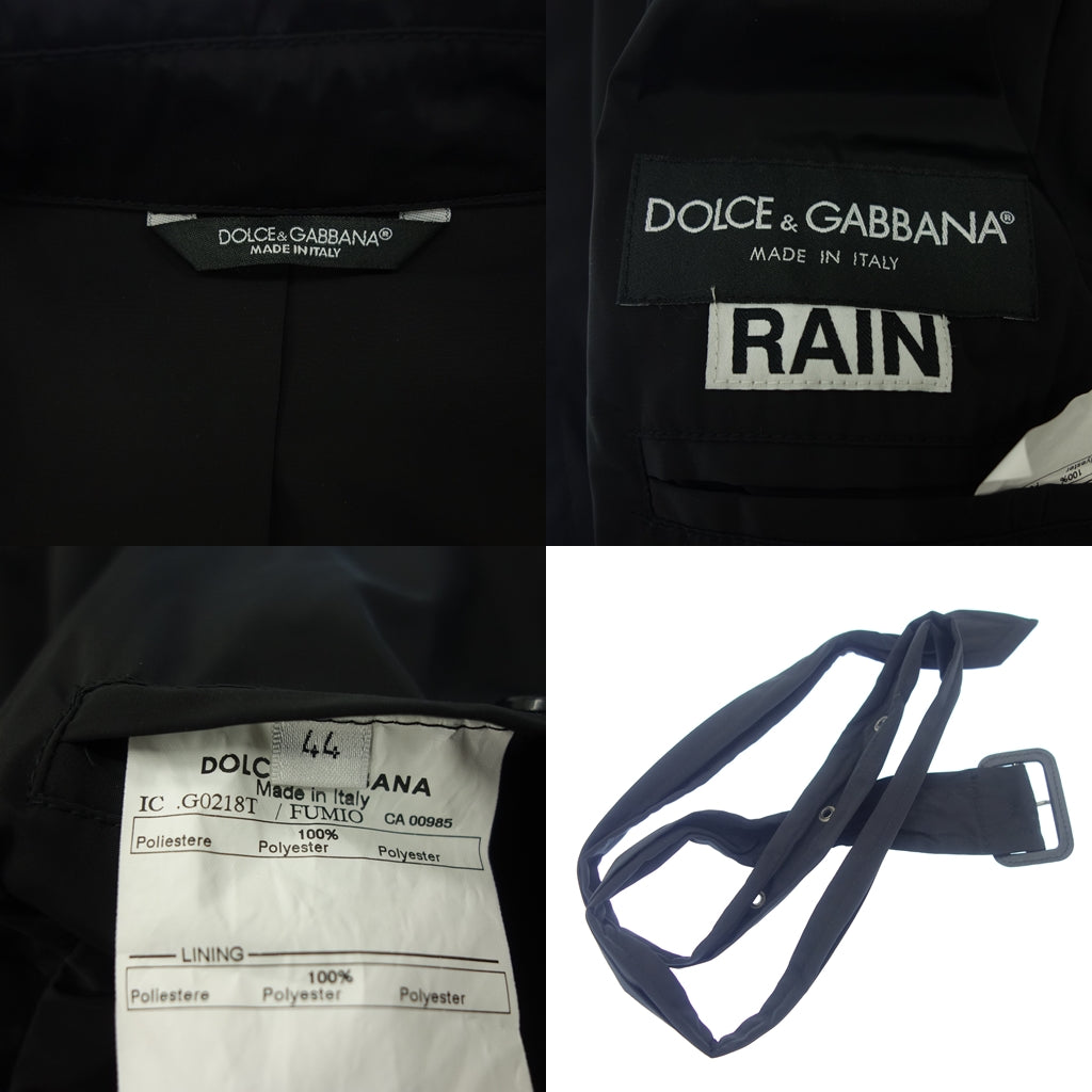 Dolce &amp; Gabbana Nylon Trench Coat Women's 44 Black DOLCE&amp;GABBANA [AFB41] [Used] 
