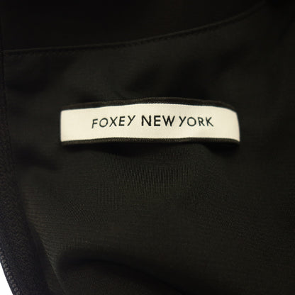 中古◆フォクシーニューヨーク ノースリーブワンピース プチノアールドレス アリス レディース ブラック サイズ38 FOXEY NEWYORK【AFB3】