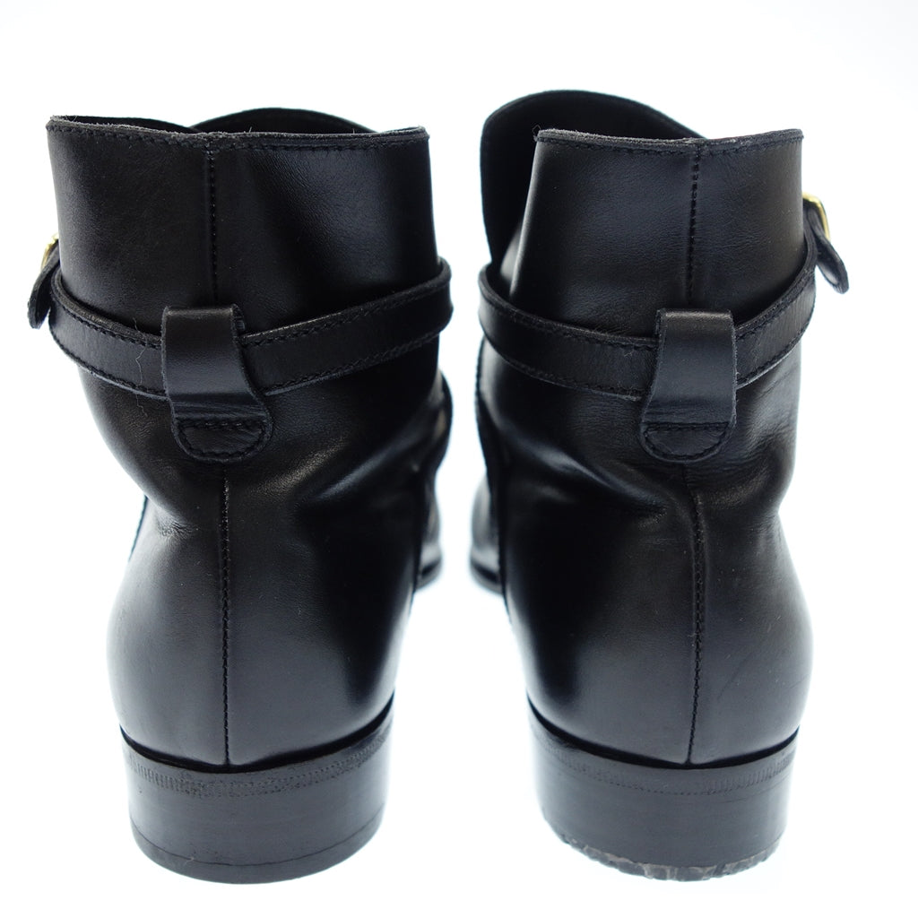 状况良好◆TANINO CRISCI 焦特布尔靴子 皮革 18879 女式 37.5 黑色 TANINO CRISCI [AFC19] 