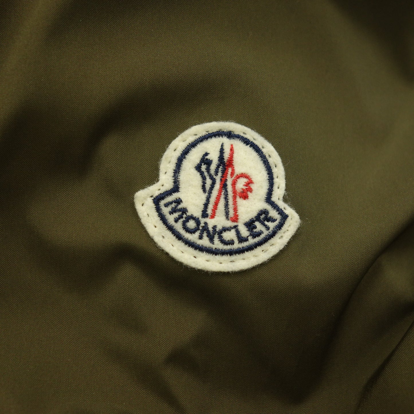 Used ◆Moncler jacket hooded ladies size 3 khaki MONCLER [AFB14] 