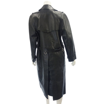 Used ◆ Gucci leather trench coat with belt Tom Ford period ladies black size 38 GUCCI [AFA20] 