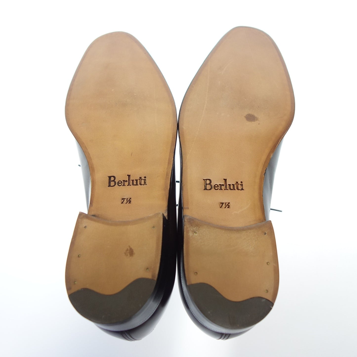 Like new◆Berluti lace-up leather shoes punching plain toe men's size 7.5 brown Berluti [LA] 