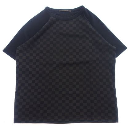 美品◆ルイヴィトン Tシャツ ダミエ 10SS RM101D サイズS メンズ 黒系 LOUIS VUITTON【AFB28】