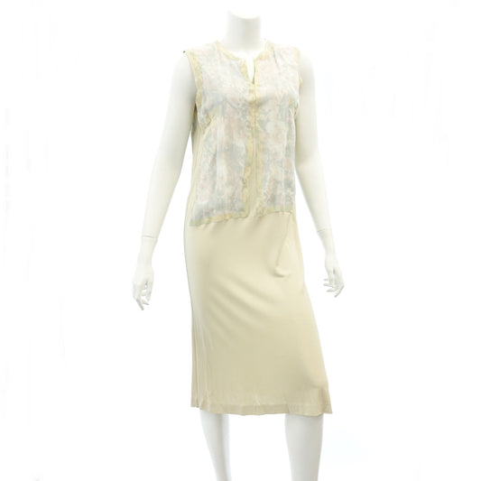 Used ◆ Maison Martin Margiela Rayon Dress Transfer S51CT0486 Women's Cream 42 Maison Martin Margiela [AFB20] 