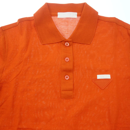 品相良好◆Prada Polo 衫三角徽标女式橙色 S PRADA [AFB15] 