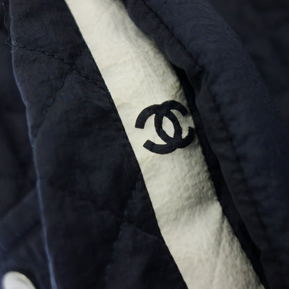 Very good condition◆CHANEL shorts quilted here mark nylon navy ladies size 36 CHANEL [AFB47] 