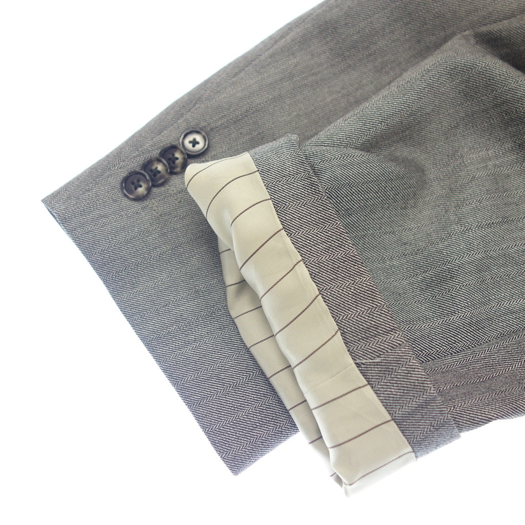 Very beautiful item◆Christian Orani Suit Wool Men's Gray Size 108 Christian Orani [AFB41] 