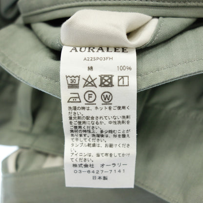 Good condition ◆ AURALEE slacks pants 22ss men's green size 3 AURALEE [AFB18] 