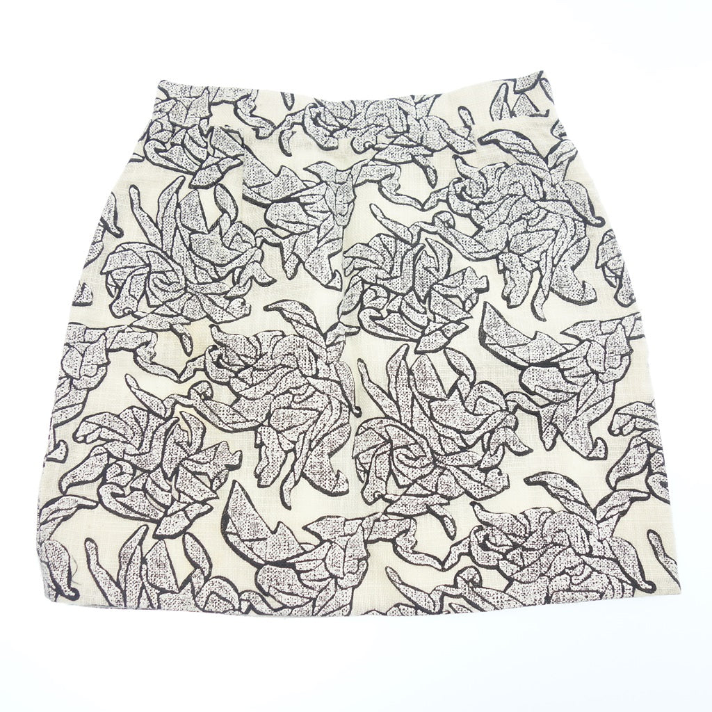 Good condition ◆ Balenciaga Mini Skirt 2013 All Over Pattern Women's White 36 BALENCIAGA [AFB22] 