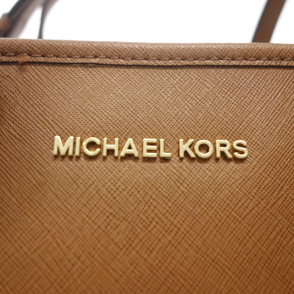 状况非常好 ◆ Michael Kors 手提包棕色 MICHAEL KORS [AFE6] 