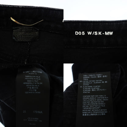 Saint Laurent Denim Pants Black 594588 Women's 25 Black SAINT LAURENT [AFB14] [Used] 