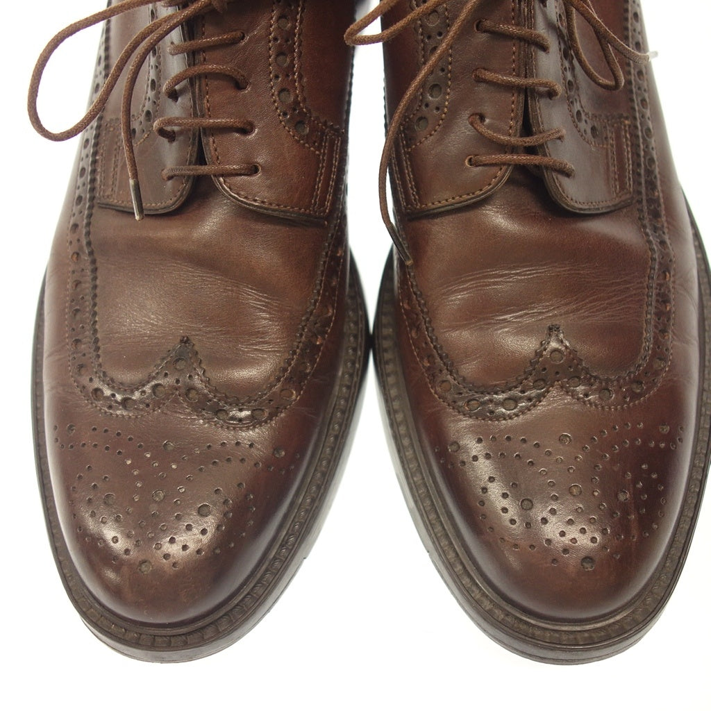 二手 ◆ Santoni 皮鞋 wingtip 6936 男士棕色 尺寸 6 Santoni [AFC31] 