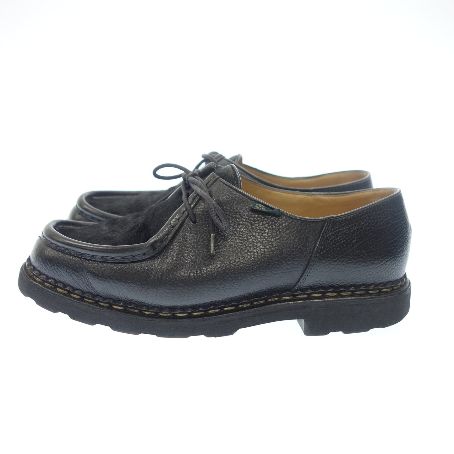 Used ◆ Paraboots Leather Shoes Tyrolean Shoes Michael Pony Fur Grain Leather Men's Black Size 42.5 Paraboot [AFD5] 