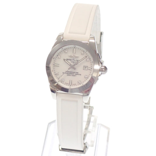 Breitling watch Galactic 29 8 diamond shell dial white W72348 with box BREITLING [AFI18] [Used] 