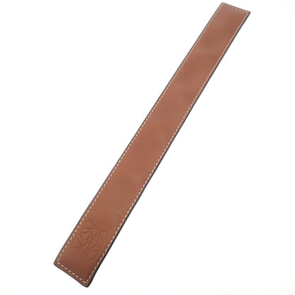 Very good condition ◆LOEWE Leather Bracelet Small Slap Anagram 119.19.336 Brown with box LOEWE [AFI18] 