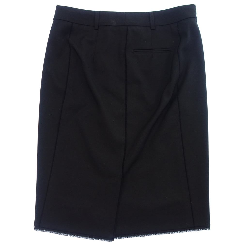 Good Condition◆Tom Ford Trimmed Wool Skirt Women's Black 40 TOM FORD [AFB18] 