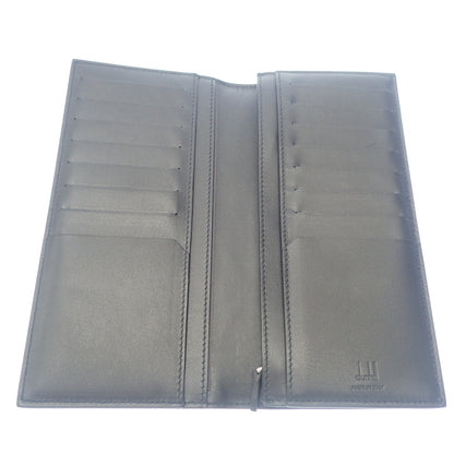 Like new◆Alfred Dunhill Bifold Long Wallet Engine Turn PVC Leather Gray Alfred Dunhill [AFI18] 