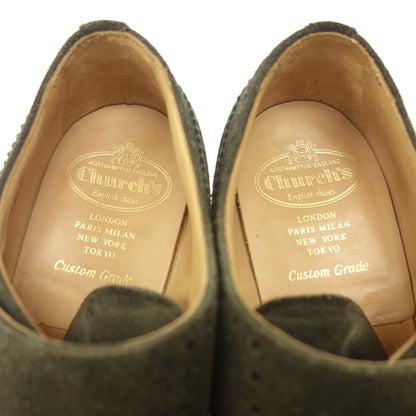 Good Condition◆Church Leather Shoes Double Monk KELBY2 Kelby Men's Green Suede UK8.5G Church's [LA] 