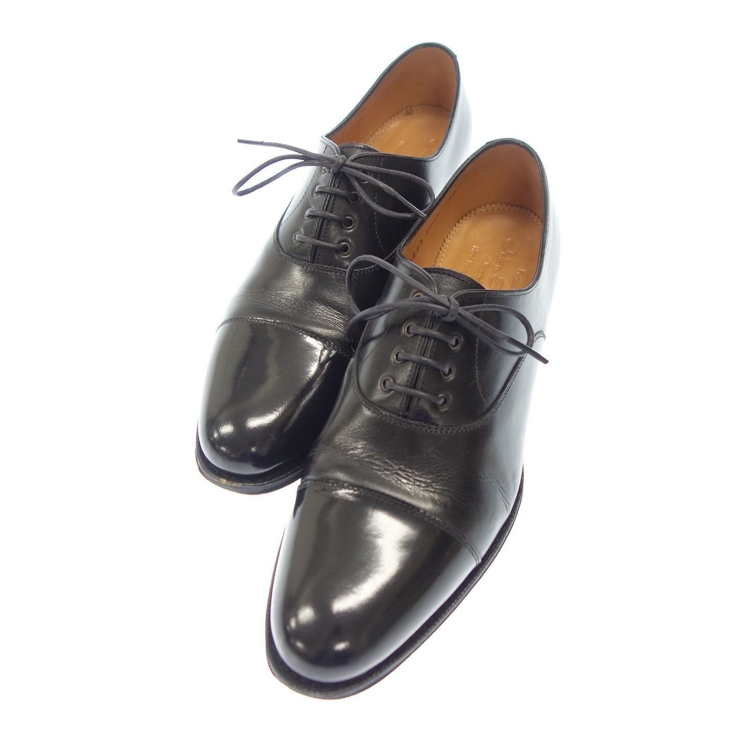 Used Jalan Sriwijaya Straight Tip Leather Shoes Inner Feather 5623 Men's Black Size 5.5 Jalan Sriwijaya [AFC5] 