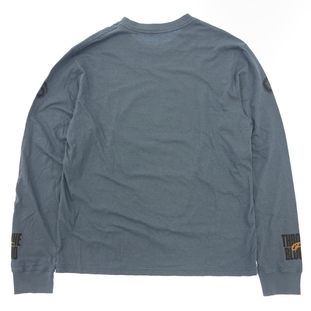 極美品◆アンダーカバー 長袖Tシャツ カットソー UCZ4891-3 THRONE OF BLOOD メンズ サイズ3 ブルー系 UNDERCOVER【AFB38】