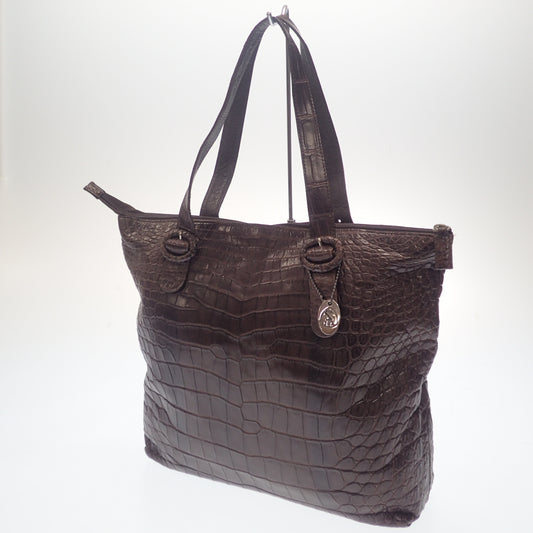 JRA certified tote bag crocodile reversible [AFE11] [Used] 