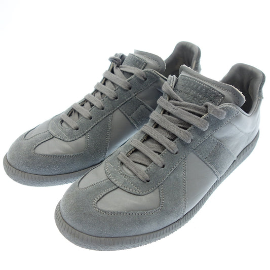 Used ◆Maison Margiela Replica Sneakers Leather German Trainer Men's 40 Gray MAISON MARGIELA REPLICA [AFD13] 